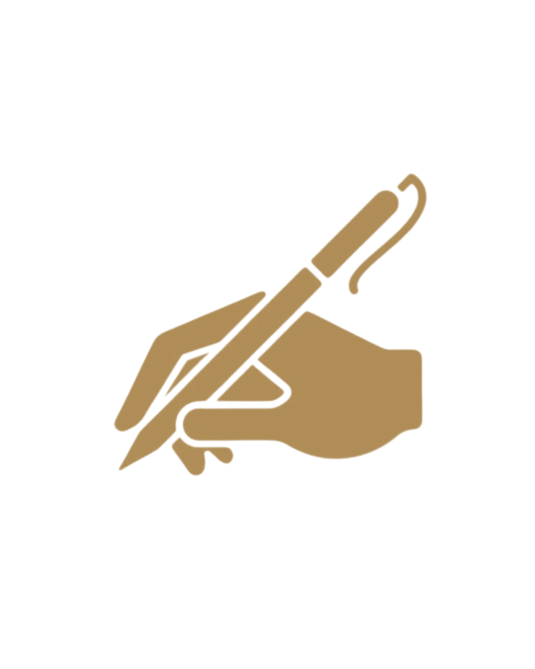 Gold pen icon